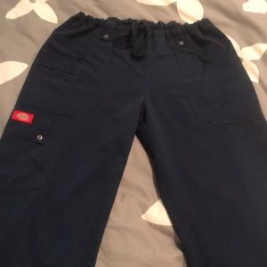 Navy blue Dickies scrub pants